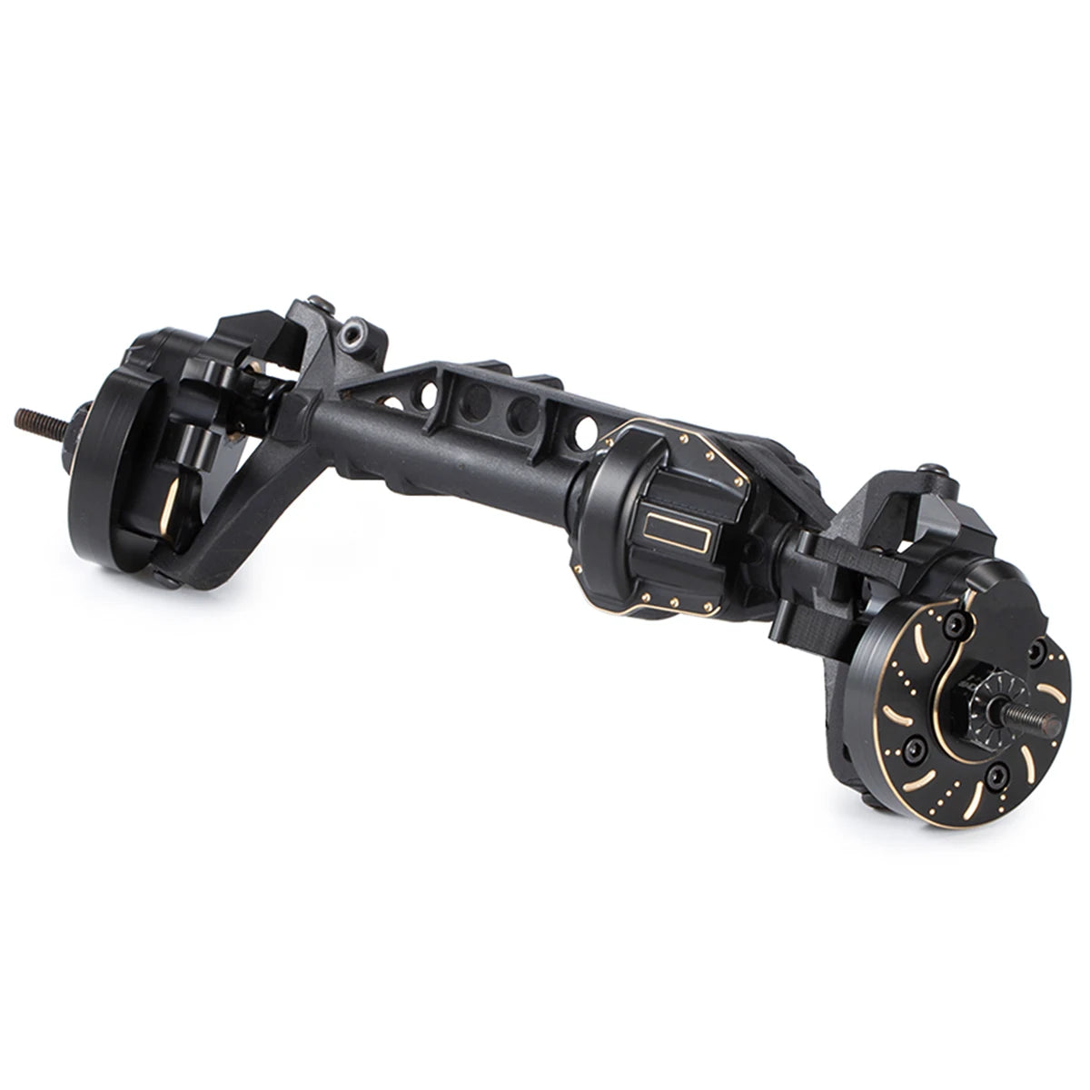 Black Brass Steering Knuckle Portal Cover Weights for Axial Capra SCX10 III