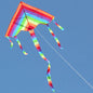 Rainbow Kite Outdoor Fun Beach Kids Easy Fly Colorful 1.07m with 30M Line