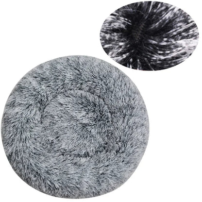 40-90cm Cat Bed Plush Round Soft Warm Cushion for Dog Pet Winter Sleeping