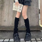 72cm Knitted Leg Warmers Y2K Warm Foot Cover Winter Socks Women Cuffs