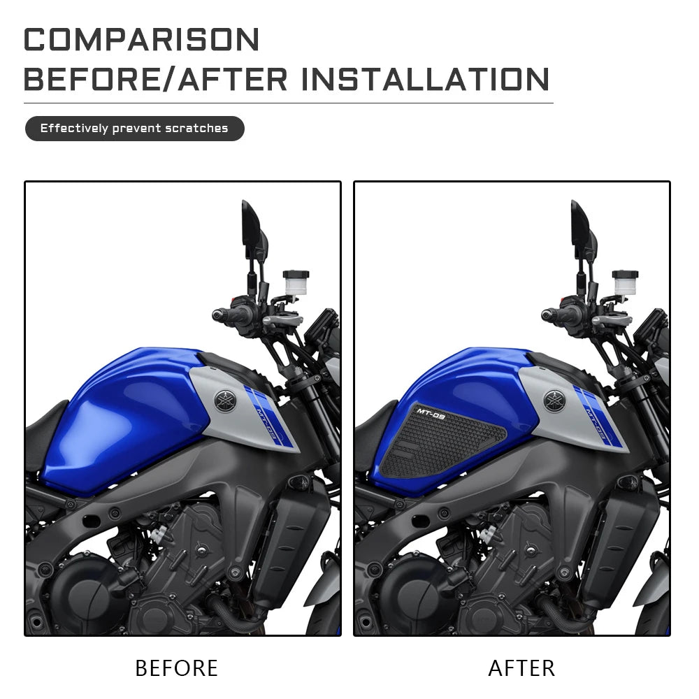 NEW Motorcycle Side Fuel Tank pad Tank Pads Protector Stickers Decal Gas Knee Grip Traction Pad For YAMAHA MT-09 MT09 2021 2022-EXPROTAS