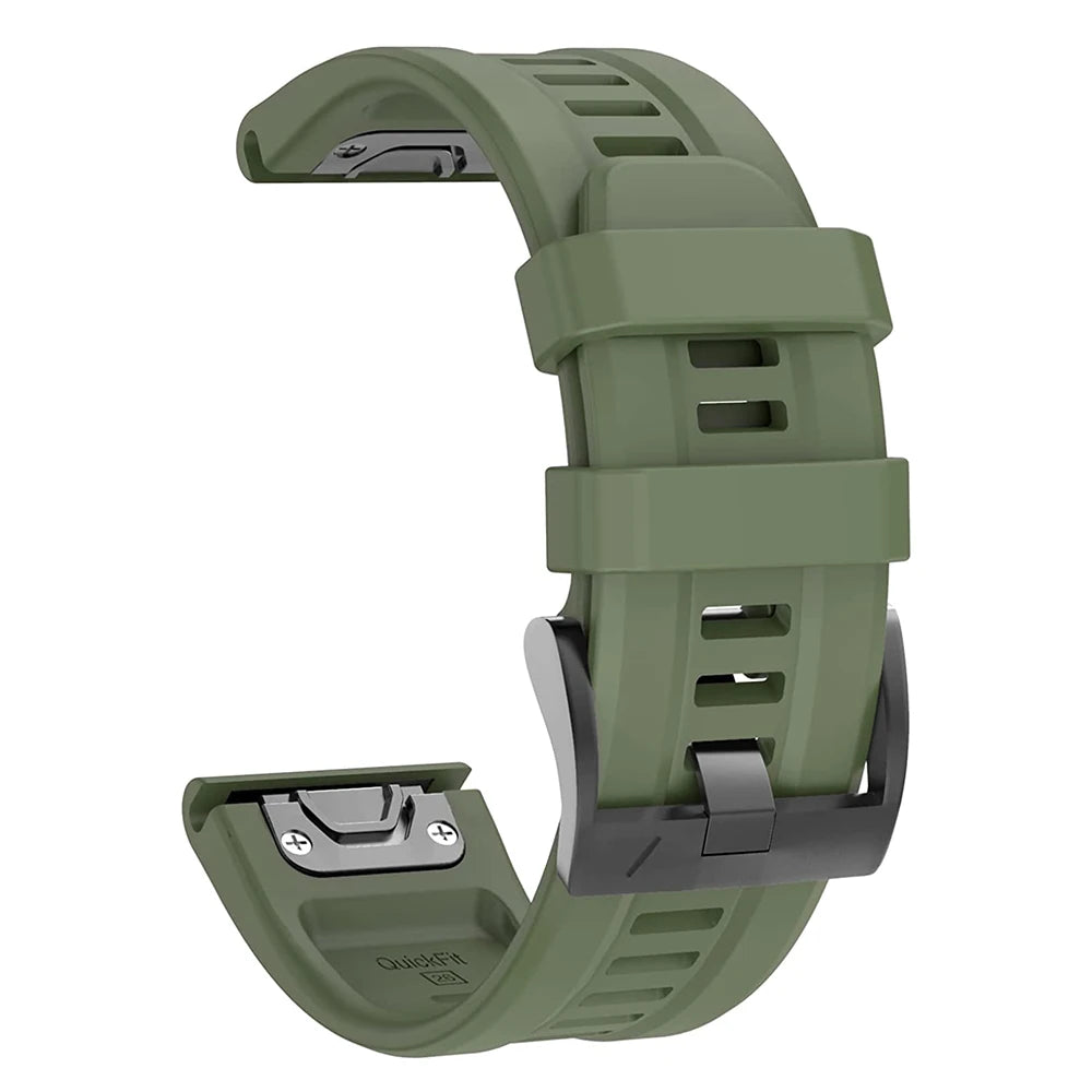 Fit Silicone Strap for Garmin Fenix 7 6X Pro 22mm 26mm Quickfit Band