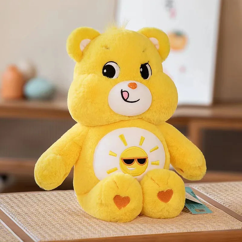 30CM Kawaii Bear Plush Toy Rainbow Soft Stuffed Doll Carebears Anime