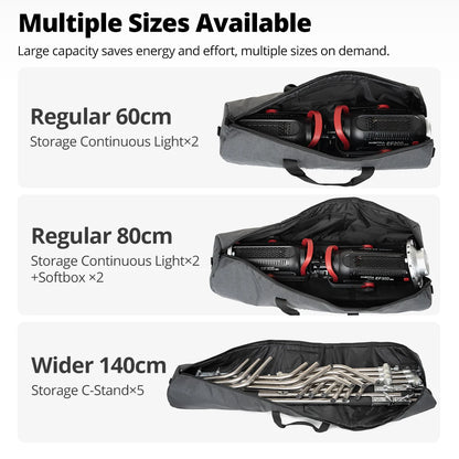 AMBITFUL TB PRO Tripod Bag 50–140cm Padded Carry Case w/ Shoulder Strap