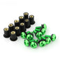 10Pcs Rubber Well Nuts M5 Metric Bolts for Motorcycle Windscreen Fairing