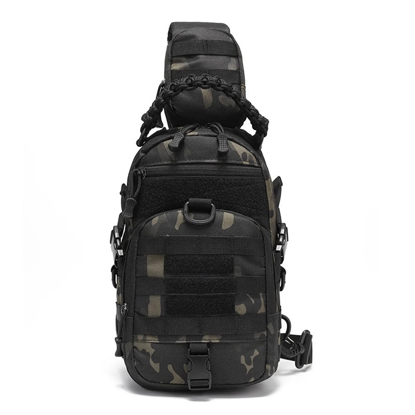 Tactical Chest Bag Sling Backpack Outdoor Travel Military Mens Molle Bags
