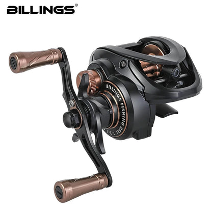 BILLINGS AX200 Ultralight Baitcasting Fishing Reel 7.2:1 Gear Ratio 6KG Drag