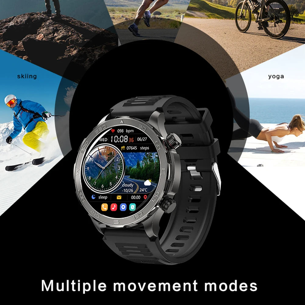 2024 New For Huawei Xiaomi GPS Sports Smartwatch Men NFC Compass Fitness Tracker IP68 Waterproof Bluetooth Call Smartwatch Man-EXPROTAS