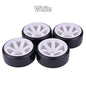 4pcs 1/10 RC Drift Tires Wheels Set Hard Tread 12mm Hex for HPI HSP - EXPROTAS