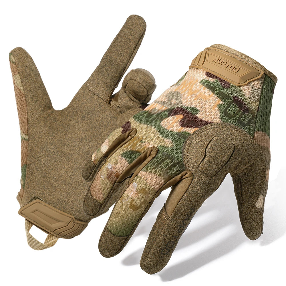 Tactical Full Finger Gloves Touch Screen Airsoft Military Combat Shooting Gear