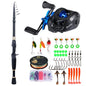1.8-2.4m Telescopic Rod Reel Set Sougayilang 7.2:1 Freshwater Fishing Kit