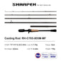 PURELURE SHARPEN Travel Rod XF/MF Action Spinning Casting Rod w/ FUJI Parts