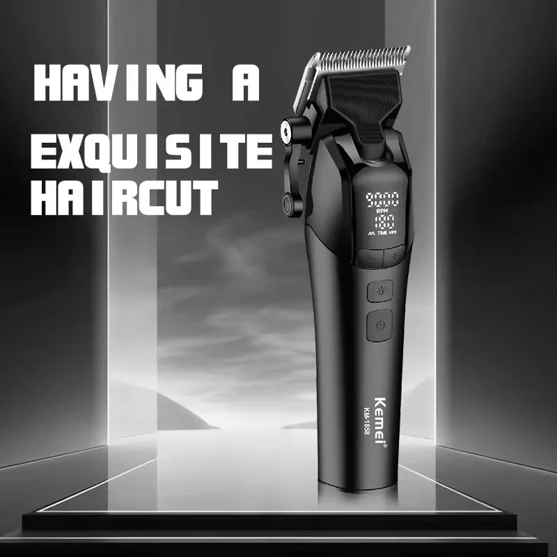 Electric Hair Clipper 10W Cordless Professional Barber Trimmer Kemei