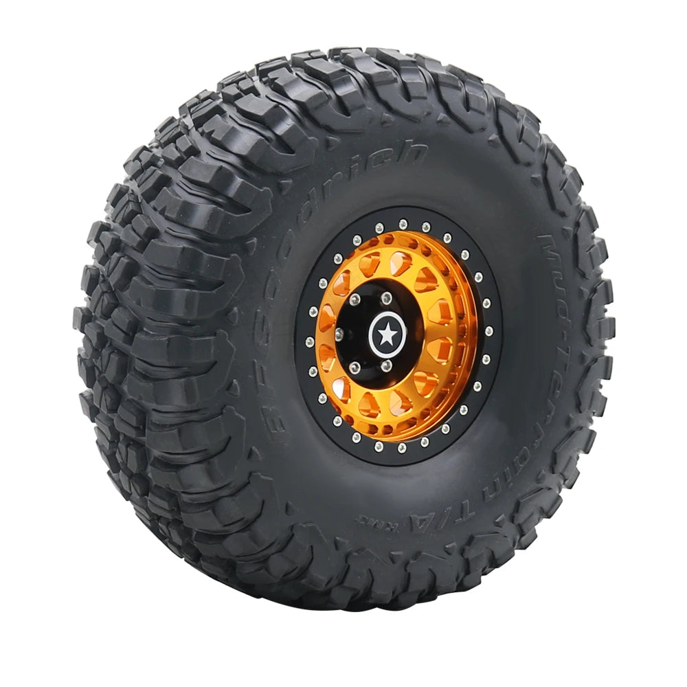 1/6 RC Crawler CNC Aluminum 2.9" Beadlock Wheel for Axial SCX6 - EXPROTAS