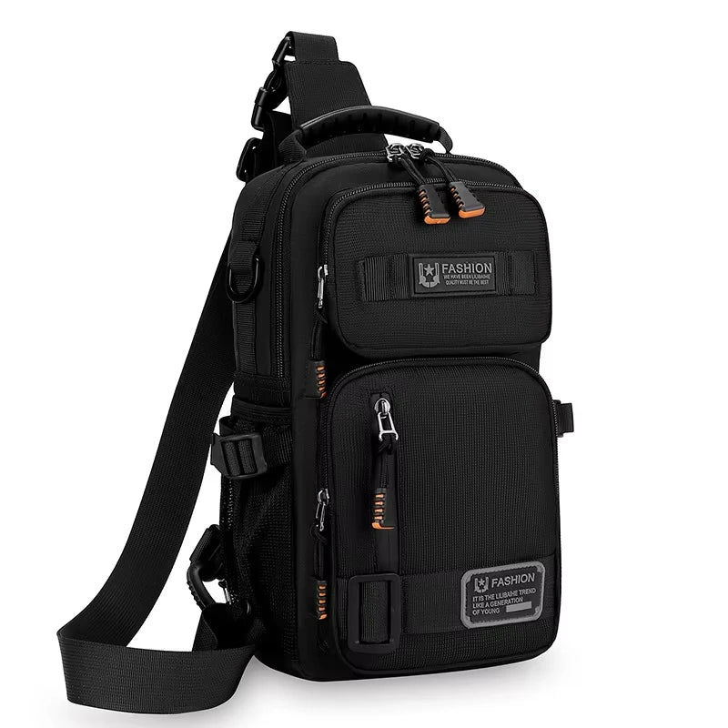 Men's Chest Bag Sling Backpack Outdoor Travel Crossbody Pack for Hiking