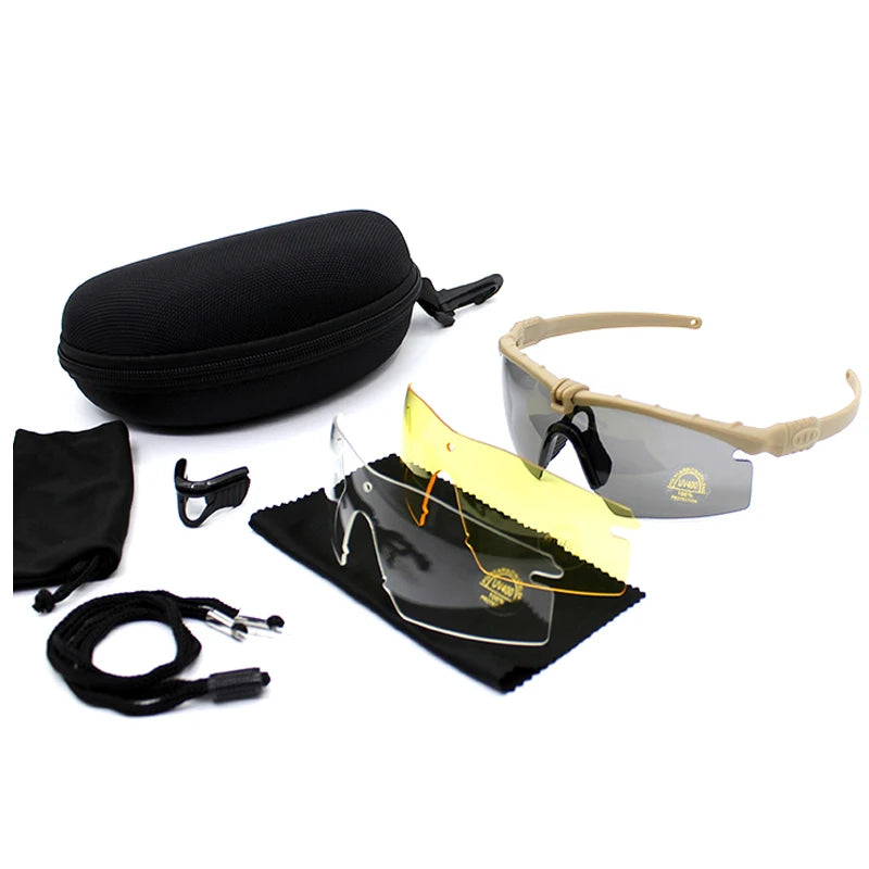 Outdoor Tactics Glasses 3.0 UV Protection Ballistic Goggles Hunting Shooting