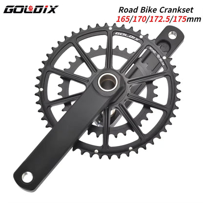 GOLDIX Ultralight Road Bike Crankset 50/34 52/36 53/39T for Shimano SRAM - EXPROTAS