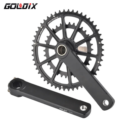 GOLDIX Road Bike Crankset Double 50-34T/52-36T/53-39T Forged Alloy 165–175mm - EXPROTAS