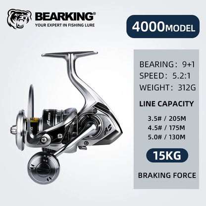 Fishing Reel Spinning Saltwater 1000-6000 9+1BB Max Drag 20KG