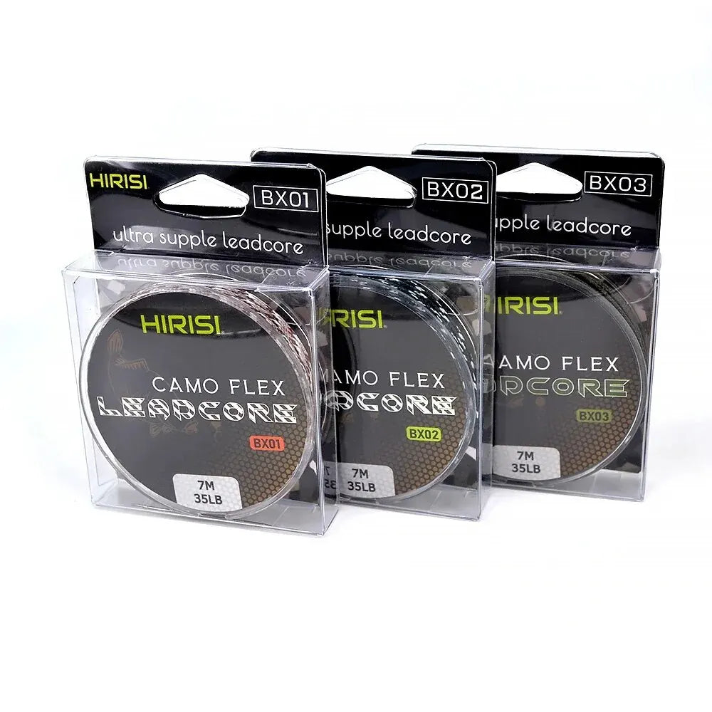 Hirisi 35lb 7m Leadcore Carp Fishing Line Braided Lead Hair Rig Tackle
