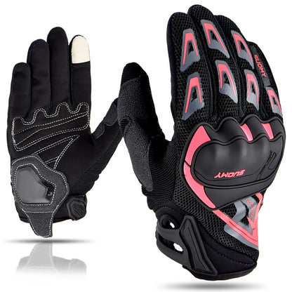 Suomy Summer Motorcycle Gloves Mesh Breathable Touch Screen Moto Motocross Unisex