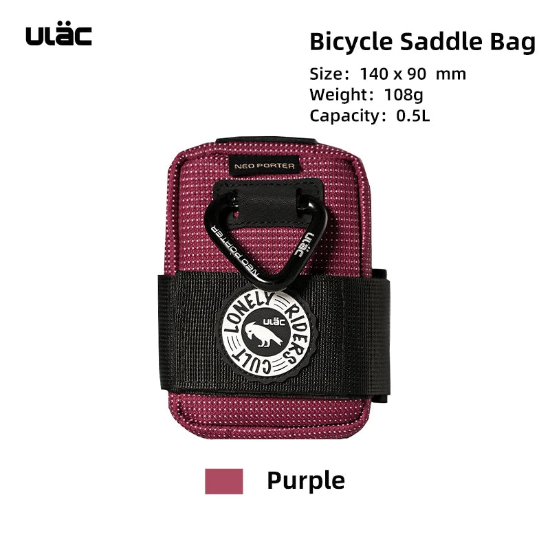 Mini Bike Saddle Bag ULAC 0.5L Waterproof Seatpost Rear Tail Pouch MTB