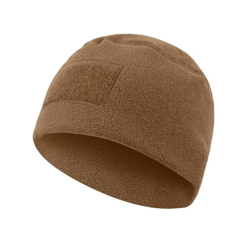 Windproof Tactical Beanie Hat Warm Fleece Winter Cap for Outdoor Activities