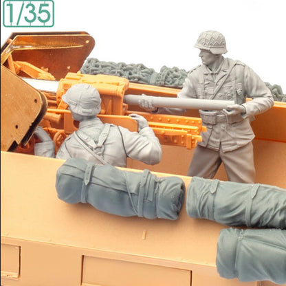 1/35 Resin Model Figure Soldier Combat Loaded Military Shells Figures