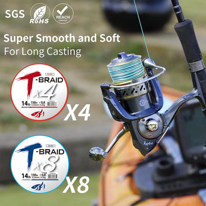 Braid Fishing Line 300-1000M PE 8 Strands Braided Carp Fishing
