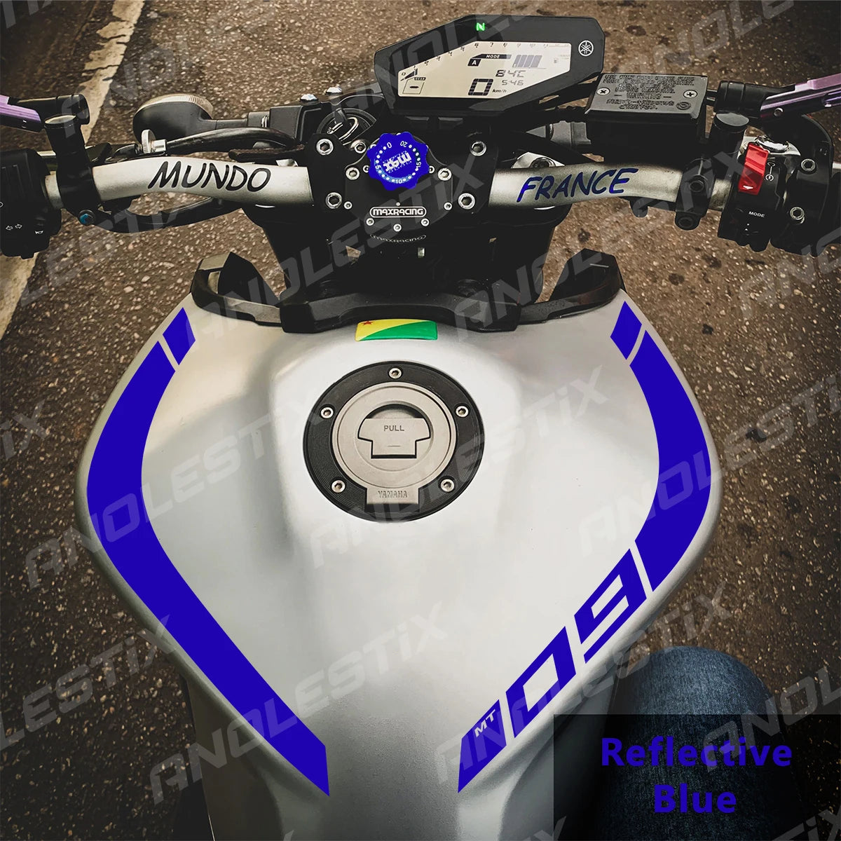 Reflective Vinyl Motorcycle Stickers for Yamaha MT09 FZ09 2018-2020