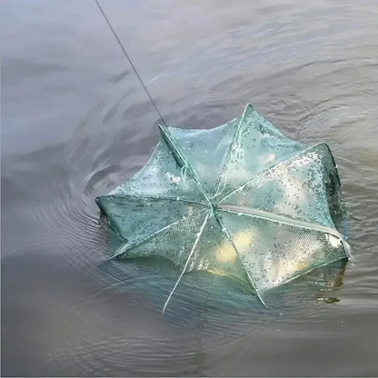 Fishing Net Crayfish Trap Folding Mesh Cage Crab Shrimp Catcher