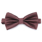 Bow Tie Solid Color Adjustable Wedding Party Ties for Men Women