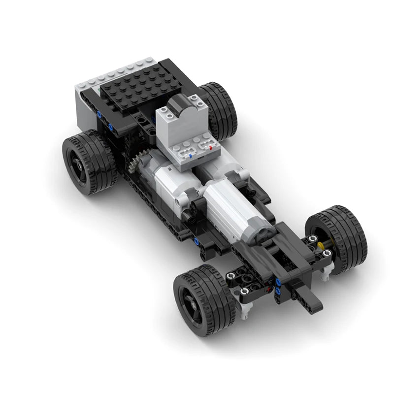 MOC Electronics Drift Chassis Double Motors Rear Wheel Drive Technical Cars RC Motorized STEAM Building Blocks Educational Toys-EXPROTAS