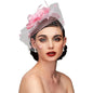 Flowers Feather Mesh Headwear Hat Party Accessory 1pc 27cm Multi Colour