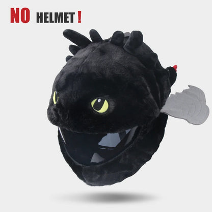 Protection Headgear Cover Plush Helmet for Motorcycle Full Face Cartoon