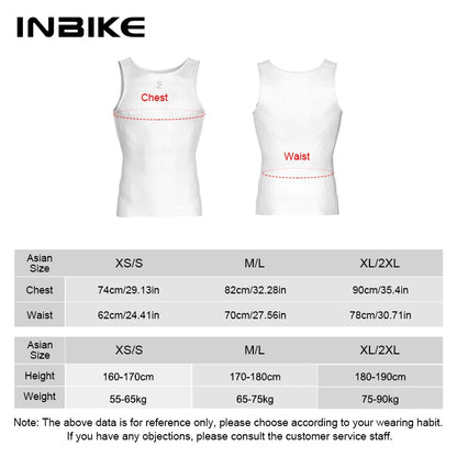 Quick Dry Cycling Base Layer INBIKE Mens Sleeveless Mesh MTB Road Vest