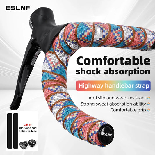 Road Bike Handlebar Tape ESLNF Cotton Anti-Slip Bar Wrap Cycling