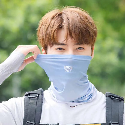 Sun Protection Ice Silk Face Mask Neck Gaiter Cycling Fishing Scarf