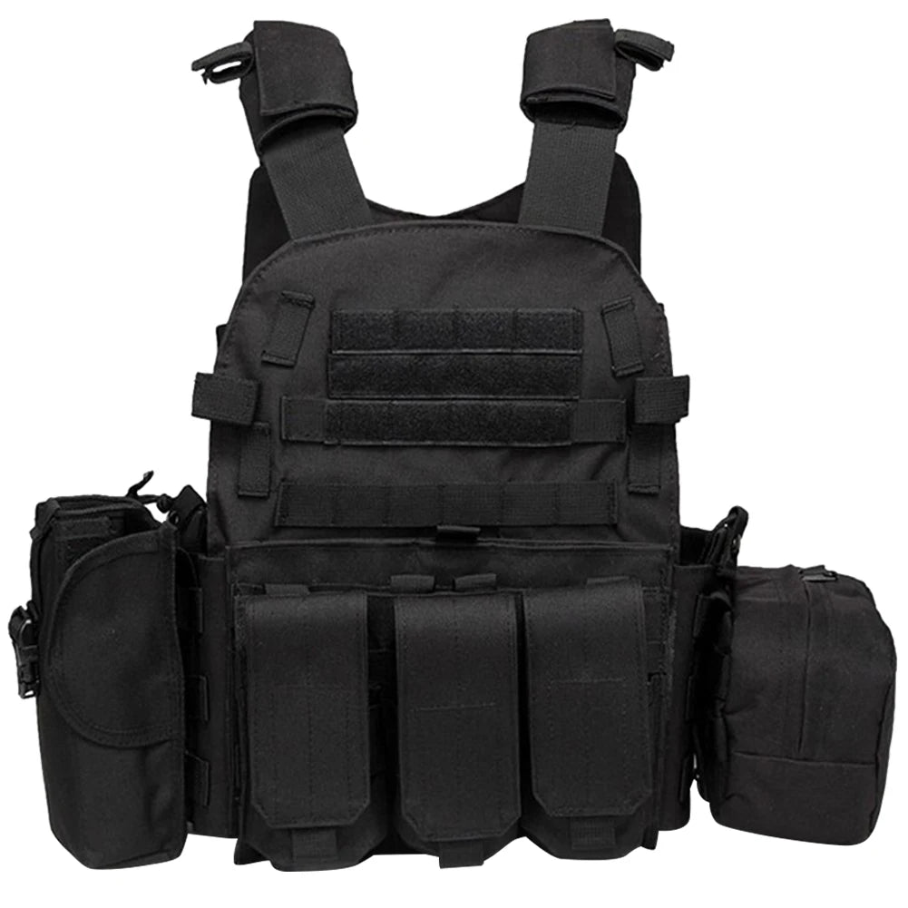 Tactical Nylon MOLLE Vest Combat Body Armor Airsoft Military Camo Hunting