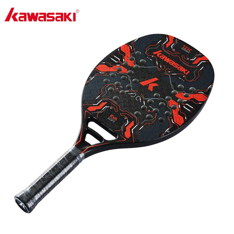 Kawasaki 12K 100% Carbon Fiber Racket Beach Tennis Master M12-EXPROTAS