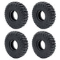 YEAHRUN 4Pcs 1.0inch Soft Rubber Wheel Tires 50/54/58/62/64/65mm for TRX-4M 1/18 Axial SCX24 1/24 RC Crawler Car Upgrade Parts-EXPROTAS