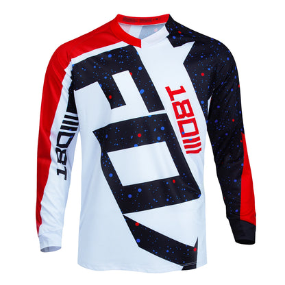 Long Sleeve Motocross Jersey Men Racing Shirt Quick Dry MTB 2024