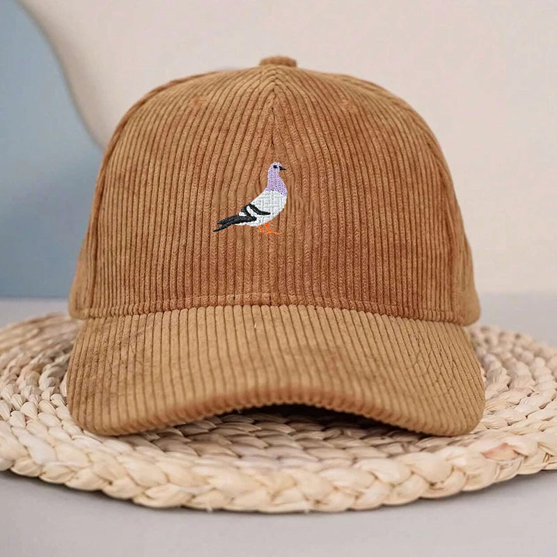 Outdoor Sun Protection Baseball Cap Pigeon Embroidered Unisex Hat