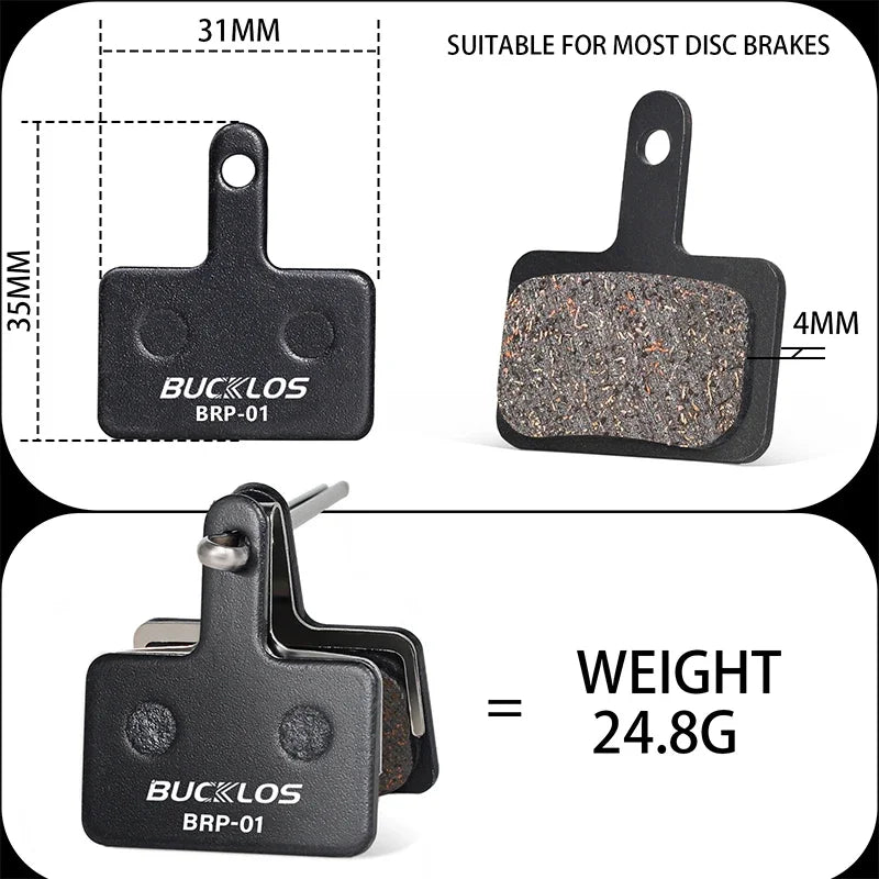Semi-Metal Disc Brake Pads for Shimano B01S B05S MT200 MTB Road
