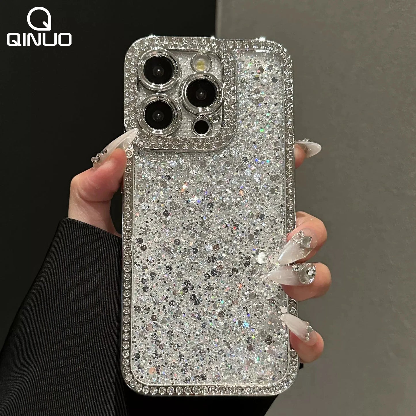 Bling Diamond Clear Case for iPhone 11-15 Pro Max Plus Soft Shockproof Cover