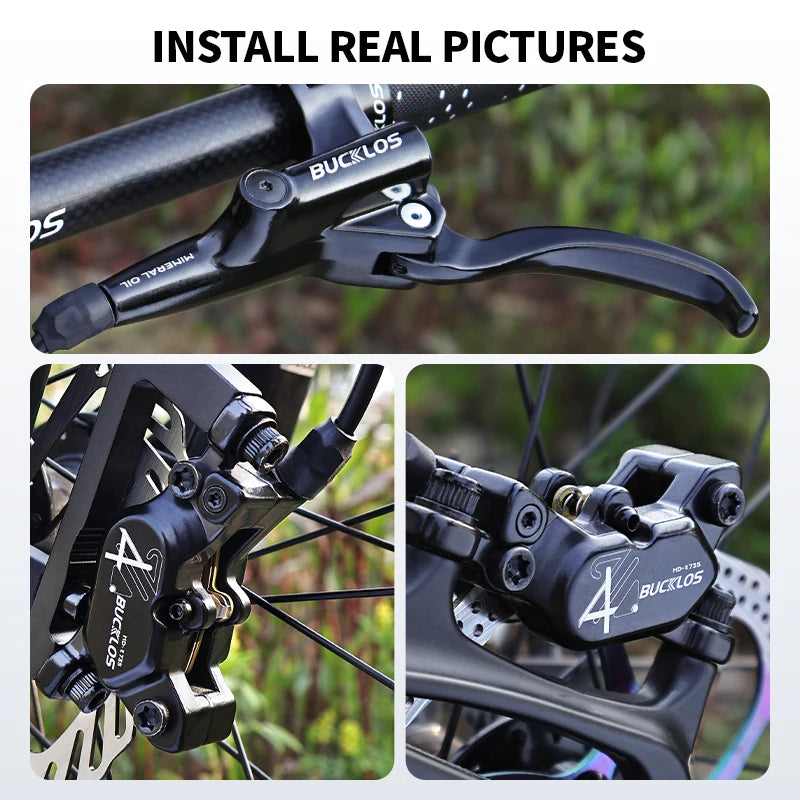 E-Bike Hydraulic Disc Brake BUCKLOS 4-Piston Power Cut-Off 1150/1950mm