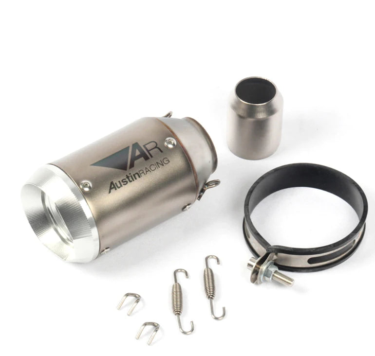 51mm Universal Slip On Motorcycle GP Exhaust CNC Carbon Fiber Escape Muffler For Kawasaki Z900 FZ6 RC390 S1000XR-EXPROTAS