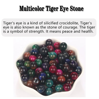 Natural Stone Beads 4-12MM Round Loose Gemstone for DIY Jewelry Making
