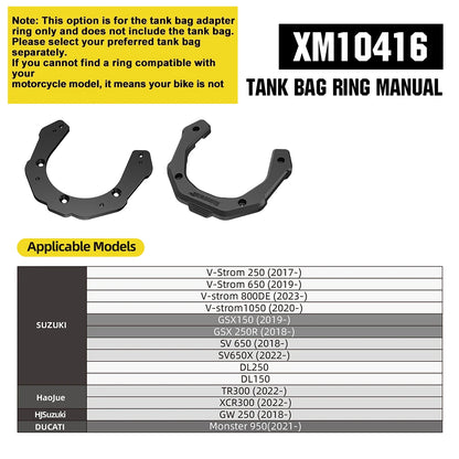 Rhinowalk 6.5L Magnetic Motorcycle Tank Bag Quick Release Rain Cover Universal