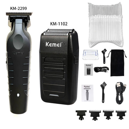 Kemei Hair Clipper Professional Cordless Trimmer Electric Shaver Beard Machine